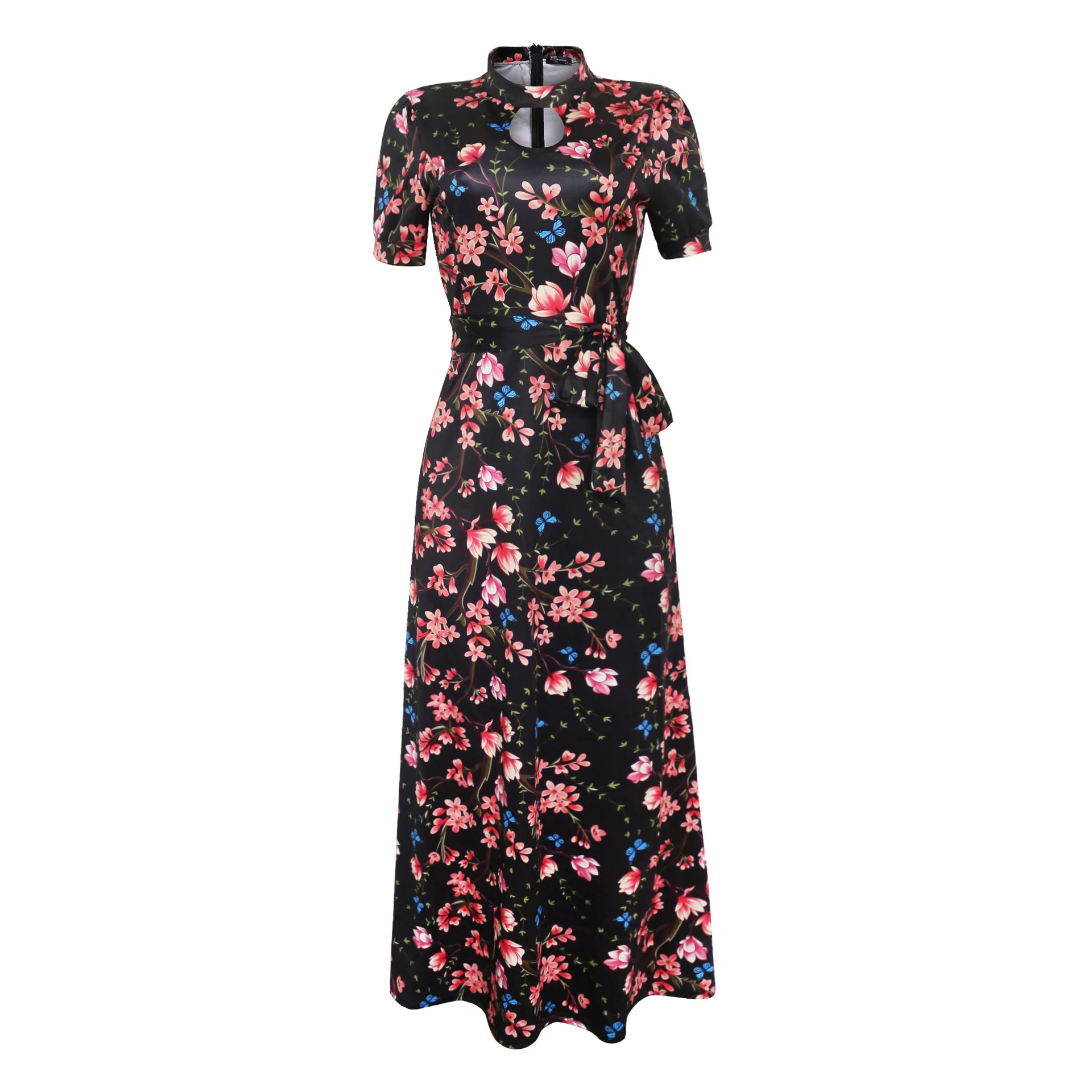 2014 Новое поступление Mulheres Maxi Vestidos Com Decote Em V Manga Longa Das Da Moda de cores Longo Vest fnoce|Женские