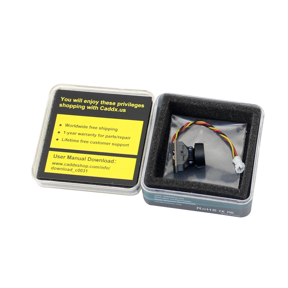 Caddx Turbo EOS2 1200TVL 2,1 мм 1/3 CMOS 16:9/4:3 Мини FPV камера с глобальной WDR Micro Cam NTSC/PAL для радиоуправляемого дрона