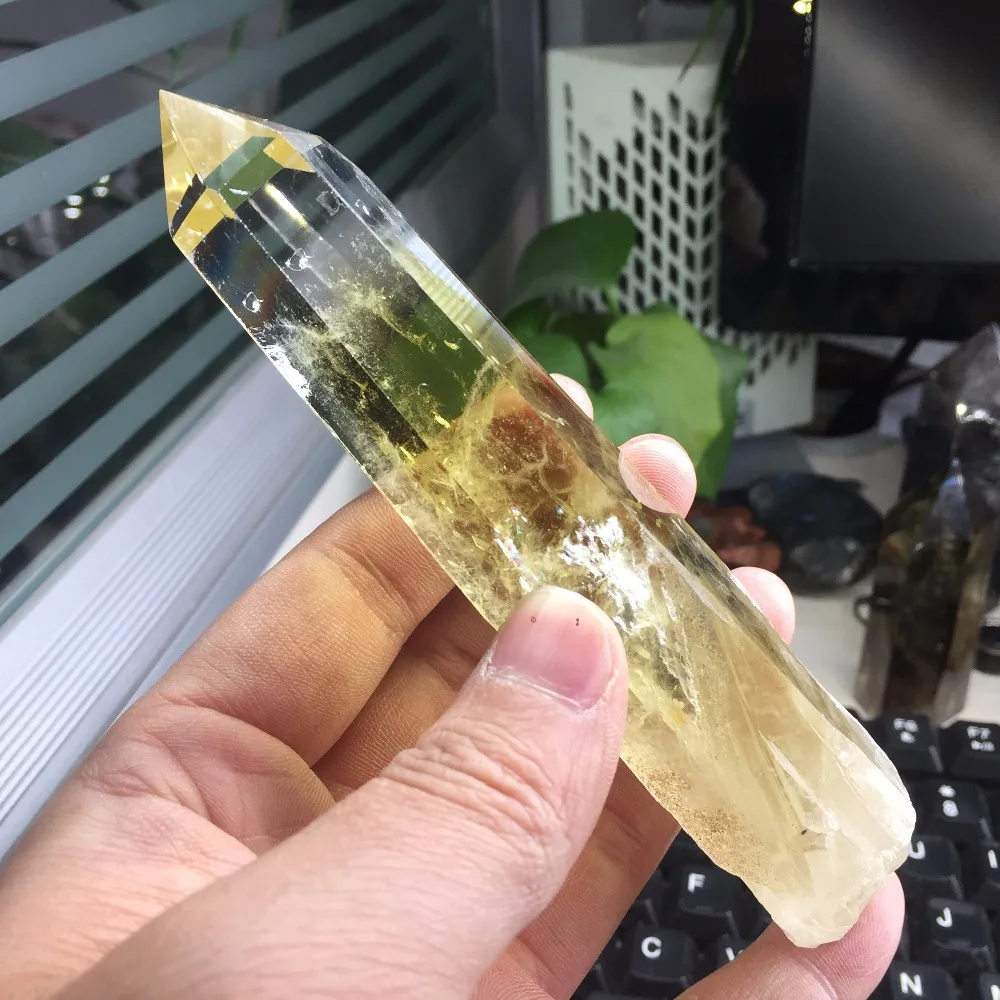 BH903-146mm реального ТИБЕТ ГИМАЛАЙСКИЙ высотные Clear 6 сторонние полированные и грубой
