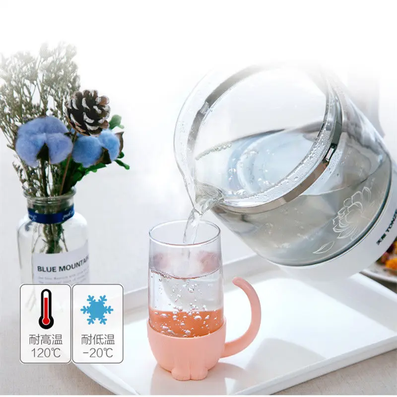 Новинка 2019 однотонная портативная Милая стеклянная чашка чайная кружка ситечко