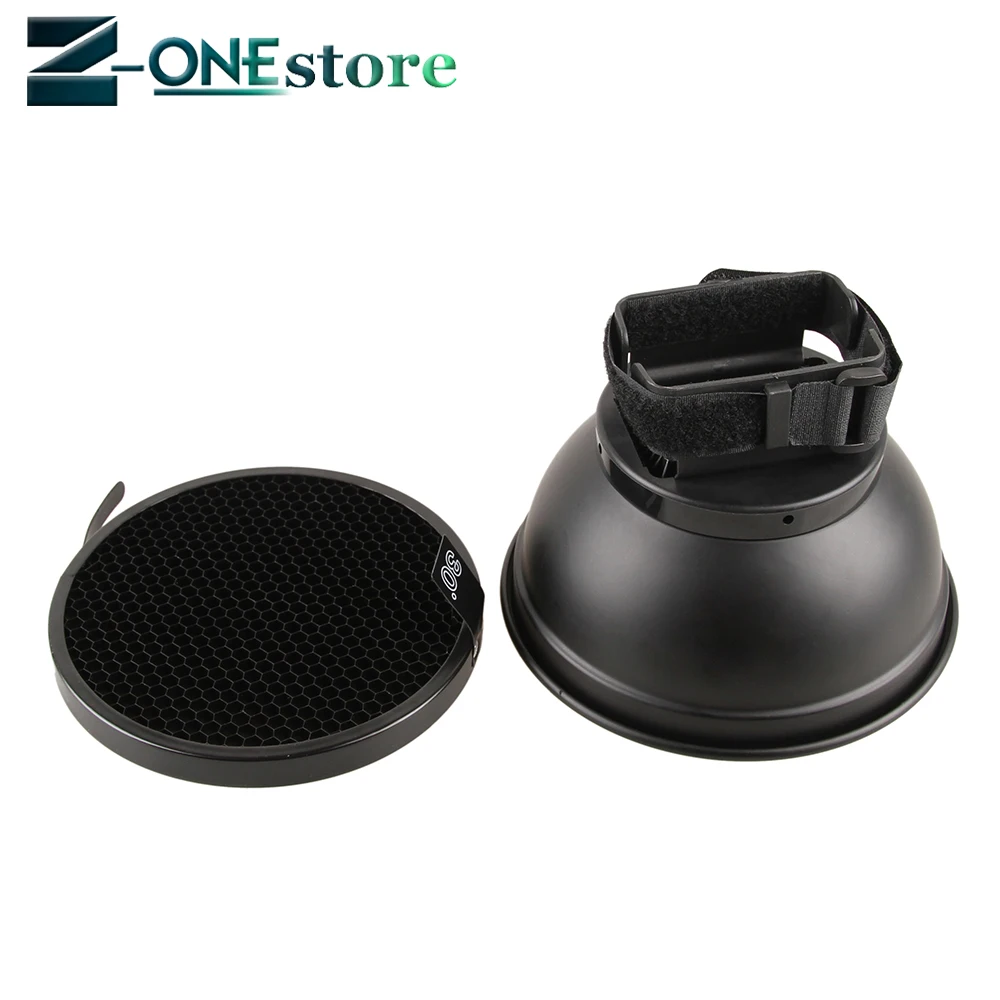 Универсальный диффузор для вспышки с креплением + мягкая ткань соты Canon Nikon Yongnuo