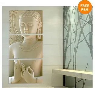 

Buddha Modern Decorative Canvas Prints Set Of 3 READY TO HANG