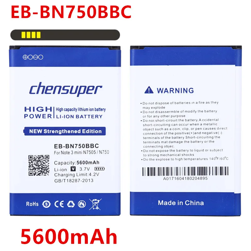 

NEW 2PCS/5600mAh EB-BN750BBC Li-ion Phone Battery for Samsung Galaxy Note III Neo / N7505 / N750 /Galaxy note 3 mini