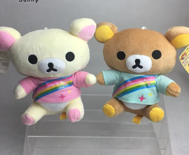 2 шт./лот смешанные стили Медведь Rilakkuma, плюшевый игрушка, Свадебные/вечерние/компания юбилей рекламные Rilakkuma Медведь Подарки Игрушка - Цвет: Красный