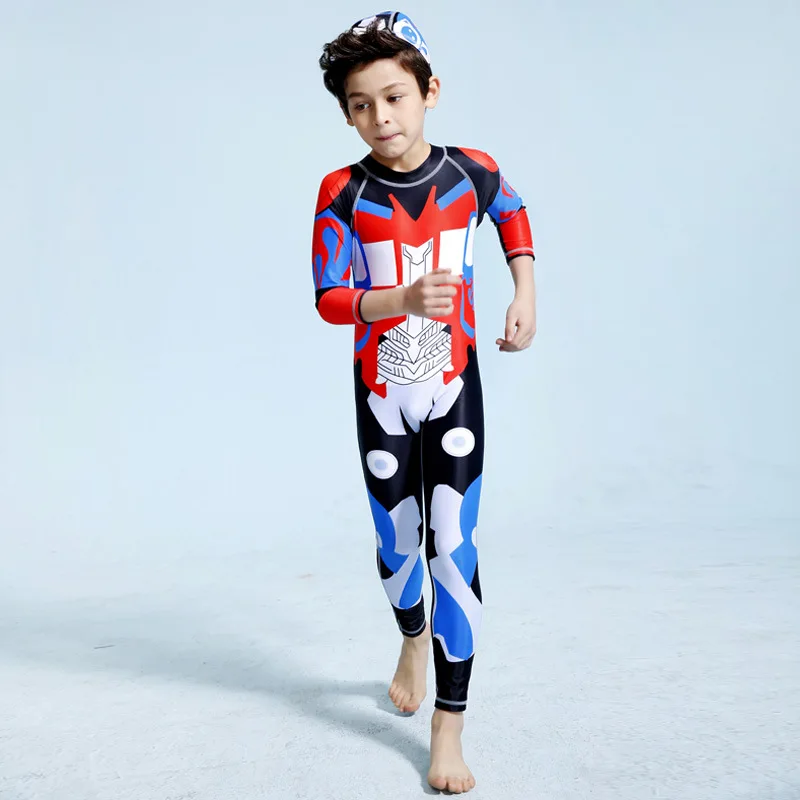 Детский купальный костюм UPF50 + Rashguard с длинными рукавами для серфинга и детский