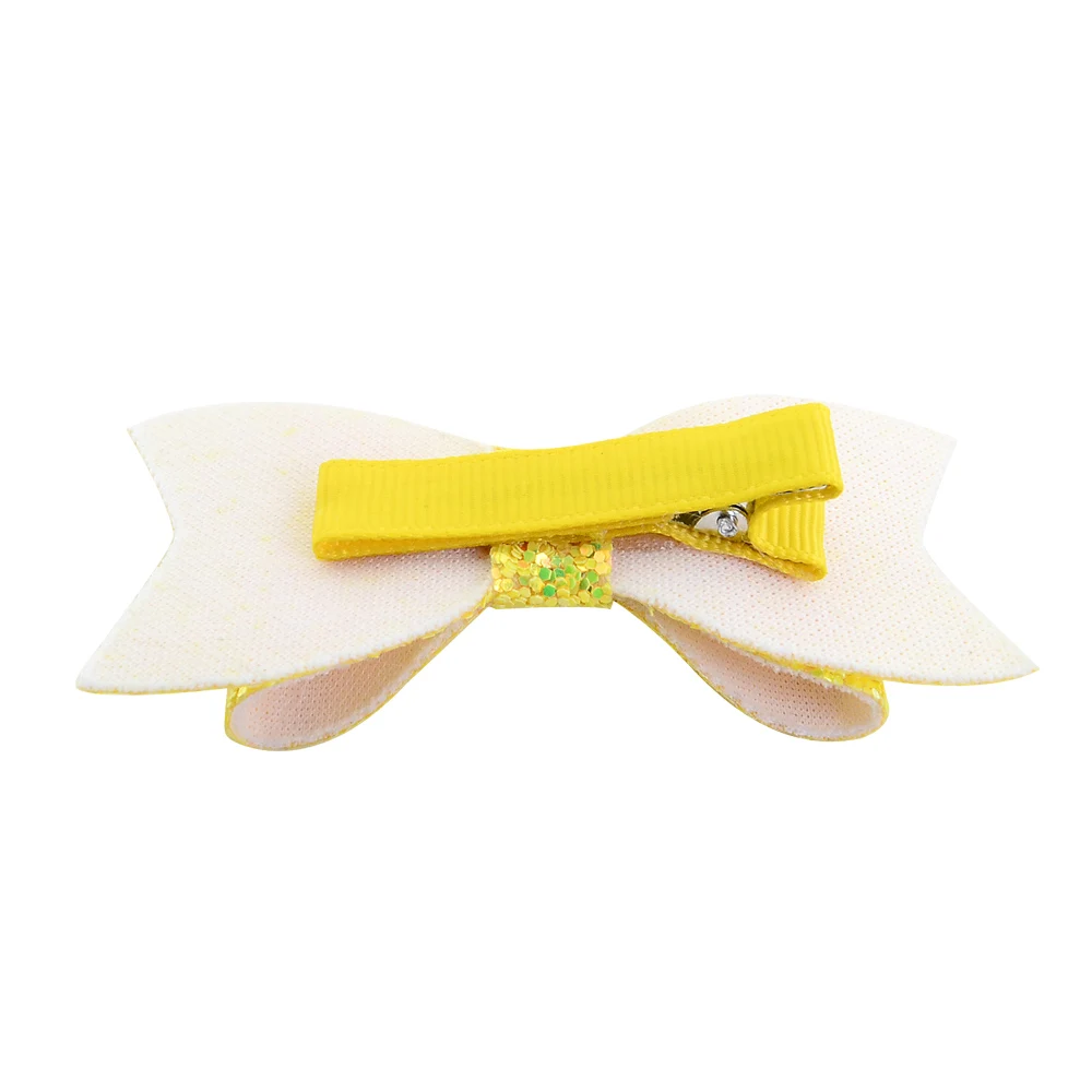 1Pcs Glitter Bowknot Sequin Powder Hair Accessories 3.14&quot Casual Hairclip Bow Fashion Accessory Sweet Barrette 961 | Аксессуары для