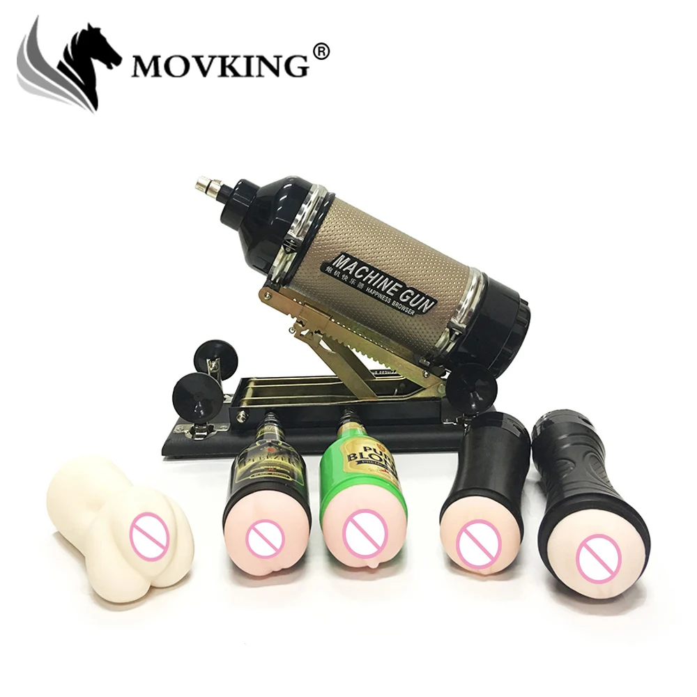 MOVKING Кэннон Masterbation секс машина с 4 Мужской мастурбатор чашки и подарок киска