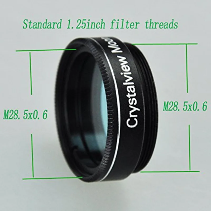 1 25 кристаллический фильтр Луны для окуляра телескопа стандартный дюймовый нить