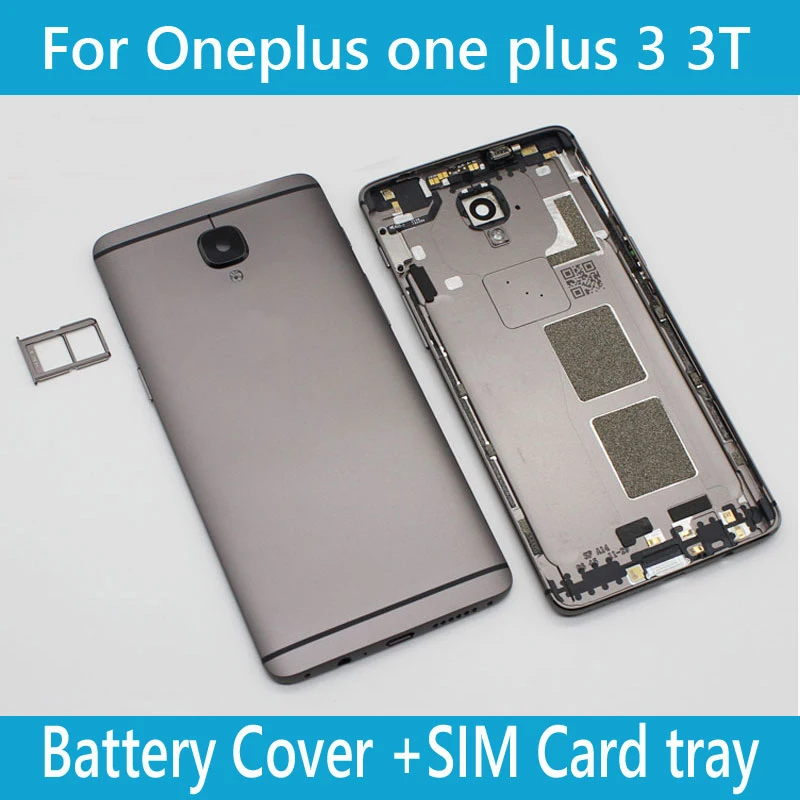 Оригинальный чехол для Oneplus one plus 3 3T A3000 1 + задних Батарея крышка дверца