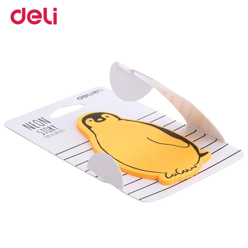 Школьные канцелярские принадлежности Deli creative 4 цвета в форме животных липкие