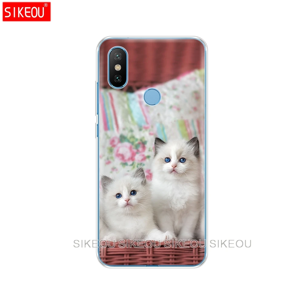 Силиконовый чехол для Xiaomi Mi A1 A2 5 5S 5X6 Mi5 MI6 NOTE 3 MAX Mix 2 2S cat kitty blue eyes cute animal pet|Бамперы| |
