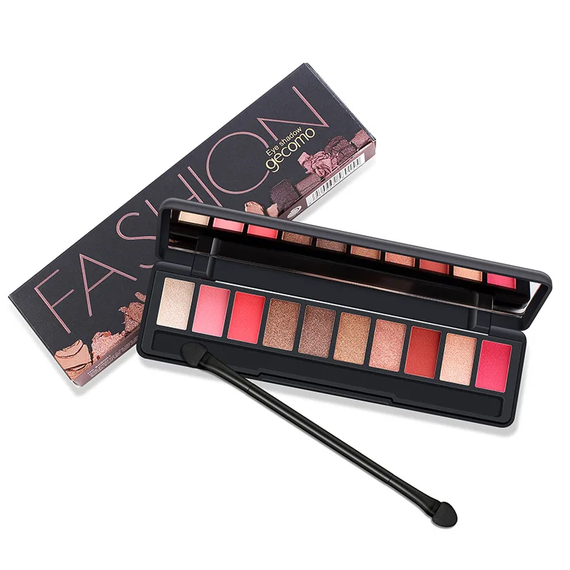 GECOMO Brand Shimmer Matte Eyeshadow Makeup Palette Long Lasting Waterproof Nude Eye Shadow Highlighter Powder Cosmetic Kit |