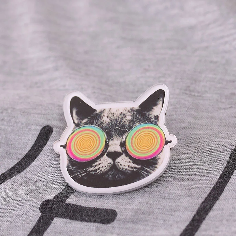 LNRRABC New 2PCS Fashion Cute Pretty Acrylic Collar Pin Badge Corsage Cartoon Brooch Jewellery DIY Decor | Украшения и аксессуары