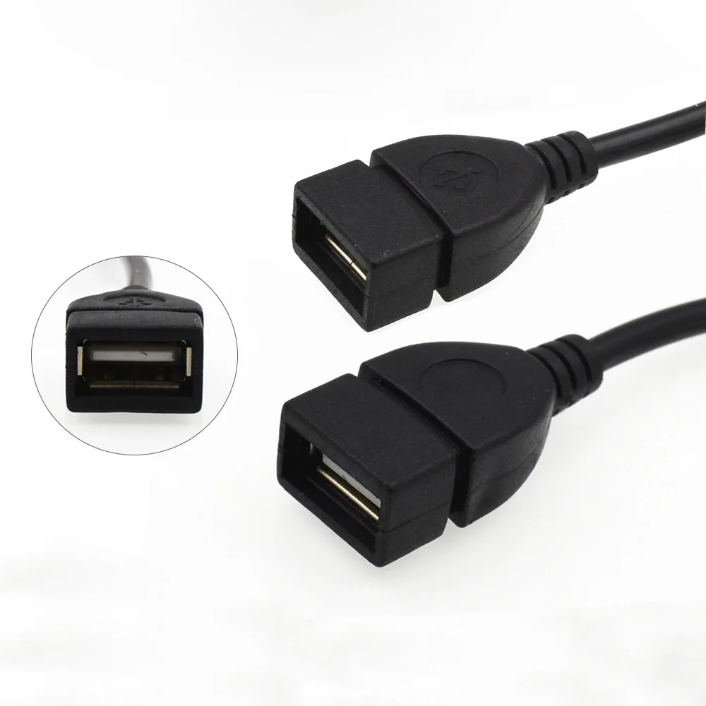 USB 2 0 A Female To B Mini 5 Pin Мужской конвертер хост-адаптер OTG кабель удлинитель Черный