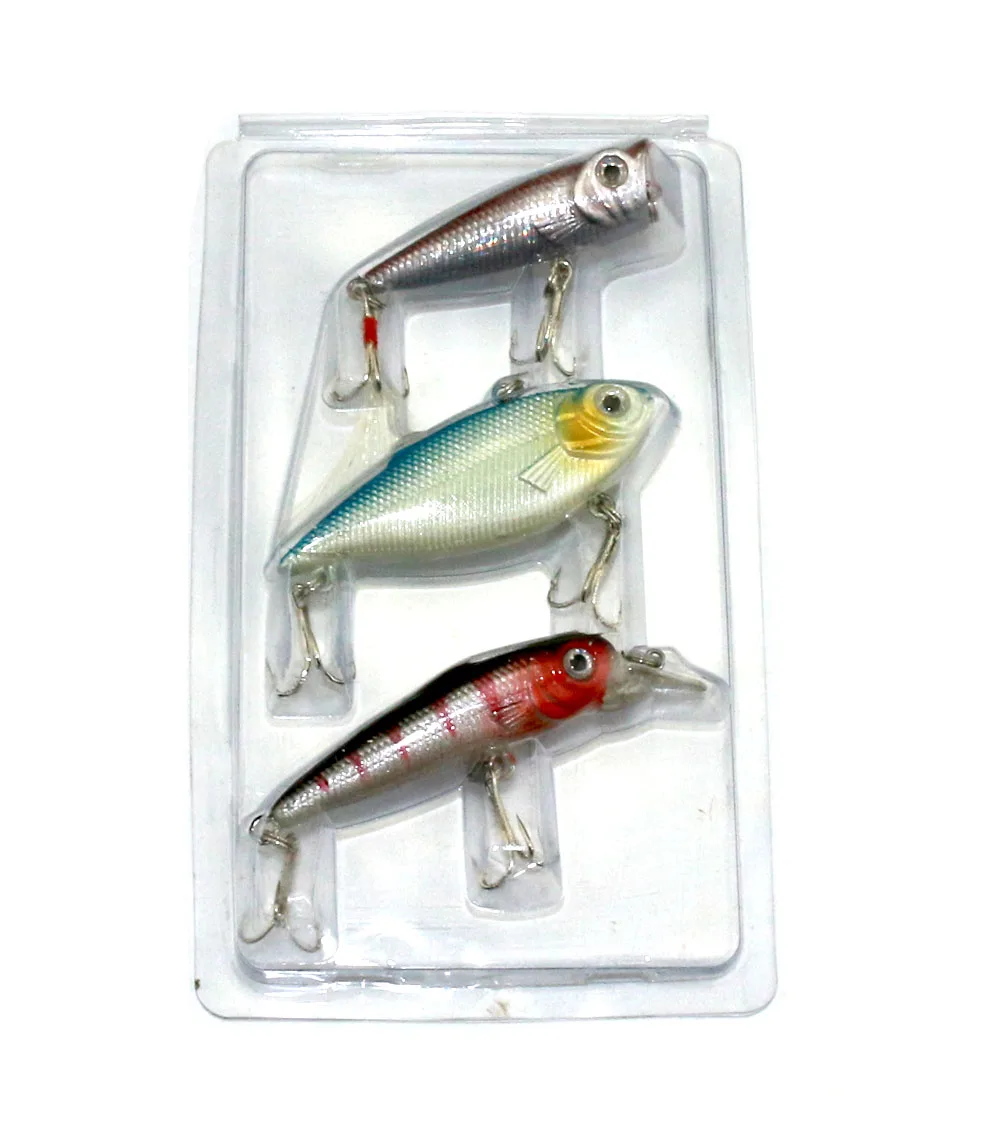 3 шт. смешанные металлические рыболовные приманки твердая приманка Набор
