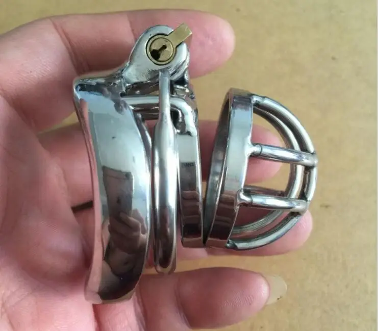 Новейшая Спящая конструкция с замком Маленькая мужская клетка для пениса из