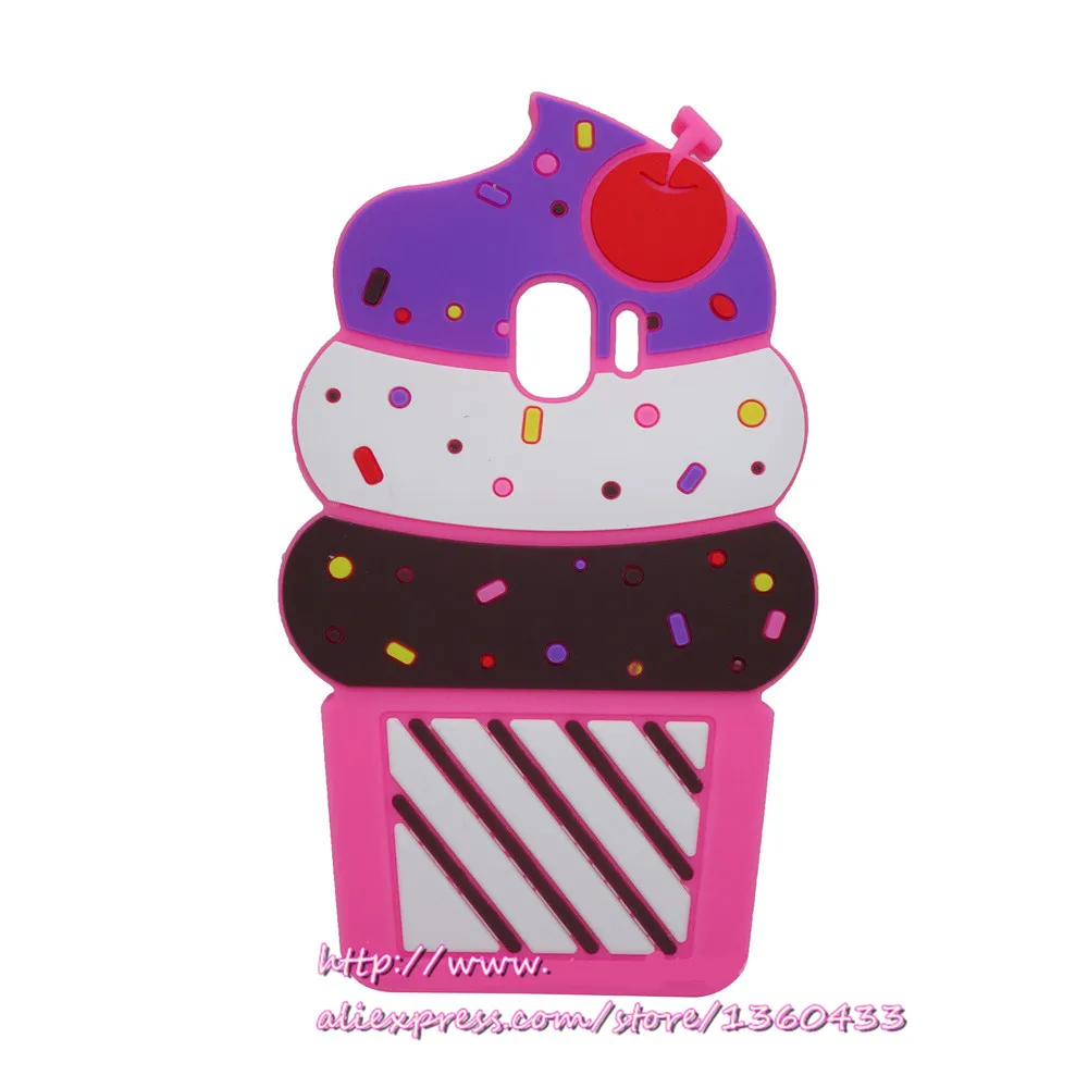 Rose Red Cupcake 3D милый мультяшный чехол для телефона samsung Galaxy J6 силиконовый чехол для samsung Galaxy J8 J4 J400F версия чехол s - Цвет: Rose Red Cupcake