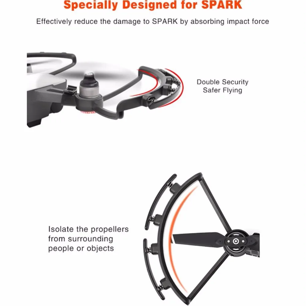 Обновлен Spark Quick Release Пропеллеры охранников бампер протекторы Авария защиты для DJI