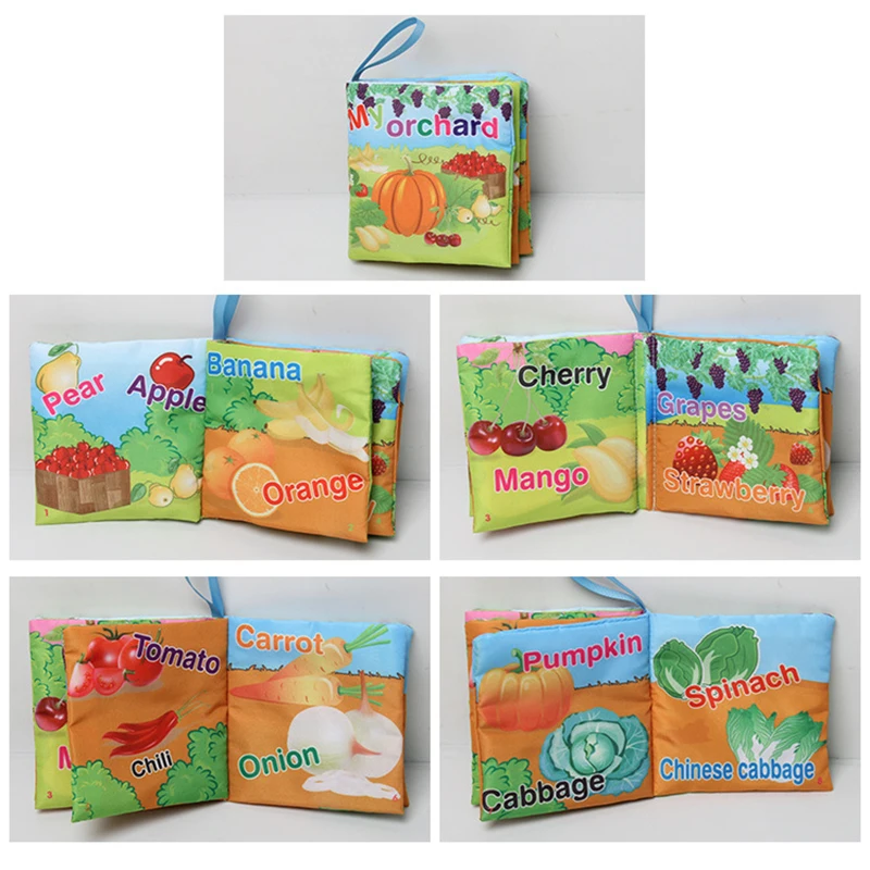 6 шт. детская книга Мягкая погремушка мобильные игрушки для детей 0 12 месяцев