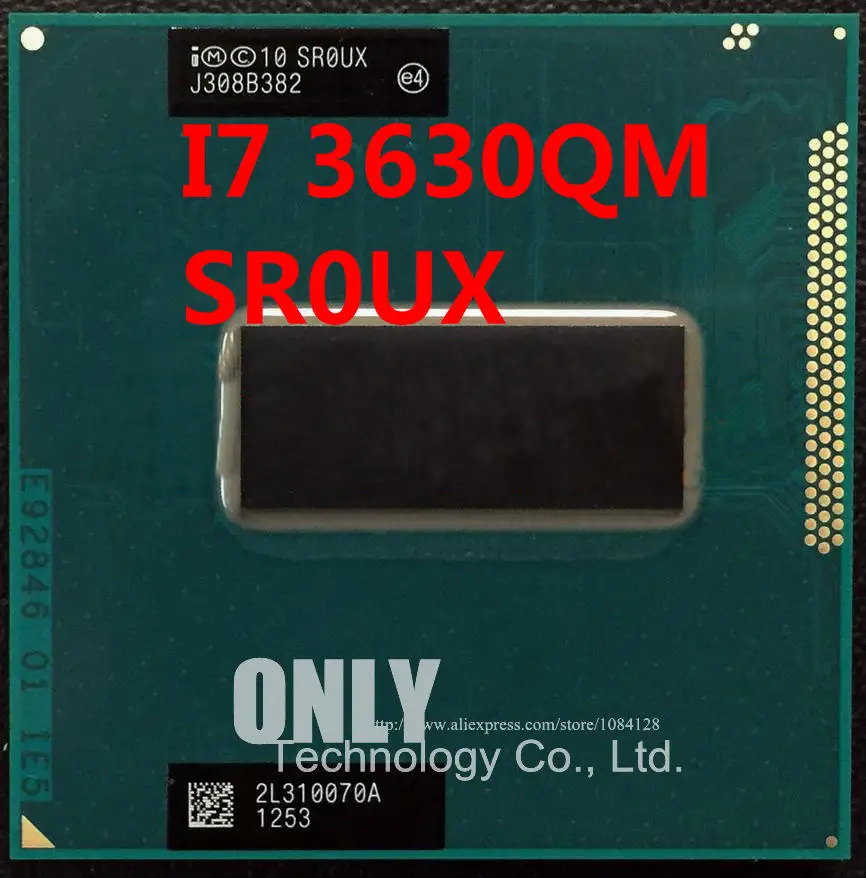 Процессор Intel i7 3630QM SR0UX PGA 2,4 ГГц четырехъядерный 6 Мб кэш TDP 45 Вт 22 нм ноутбук cpu Socket G2 HM76 HM77 I7-3630qm