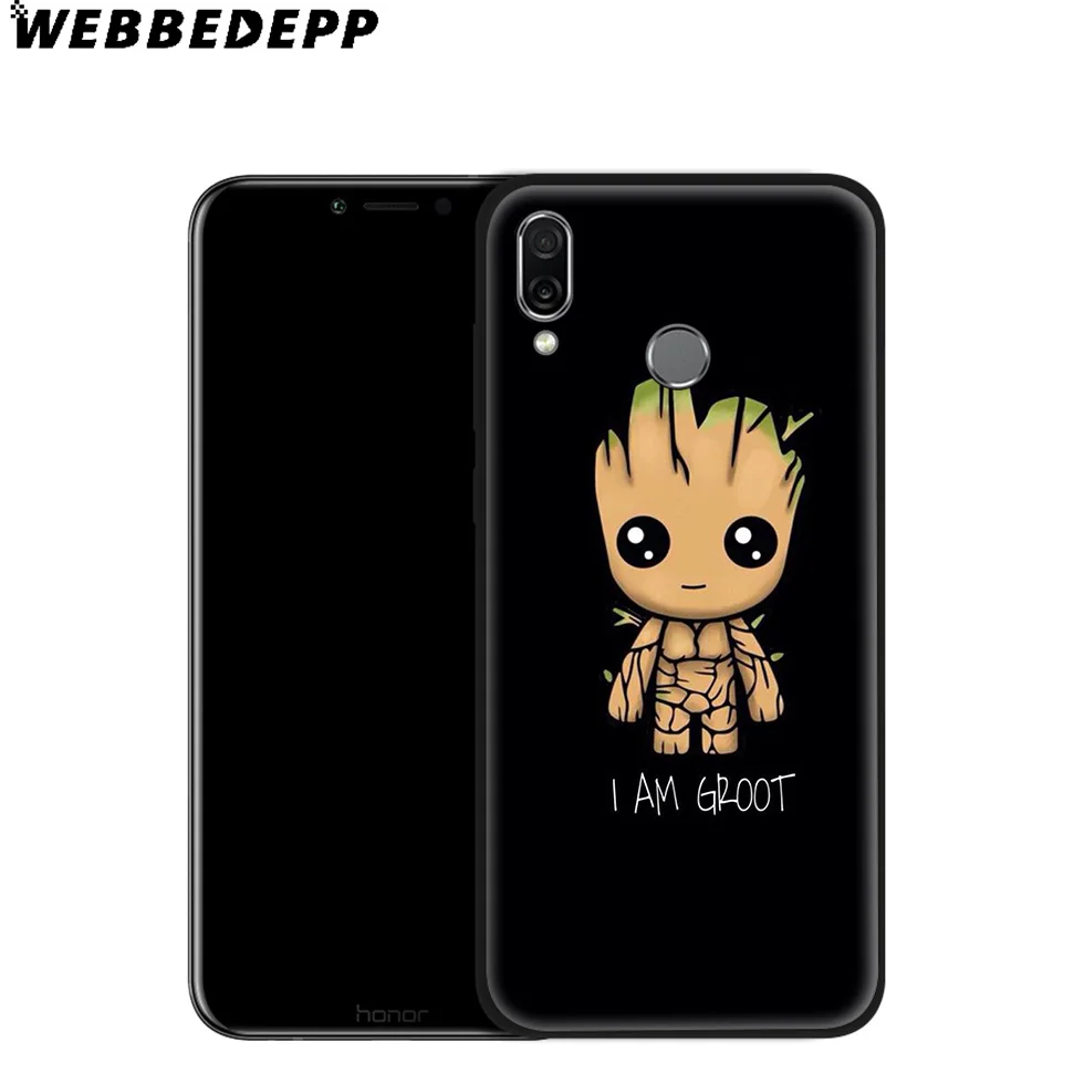 Guardians for Galaxy Groot Soft Case Huawei P8 P9 P10 P20 P30 Lite Pro P Smart Z Plus 2019 Y6 Prime 2018 2017 Mini |