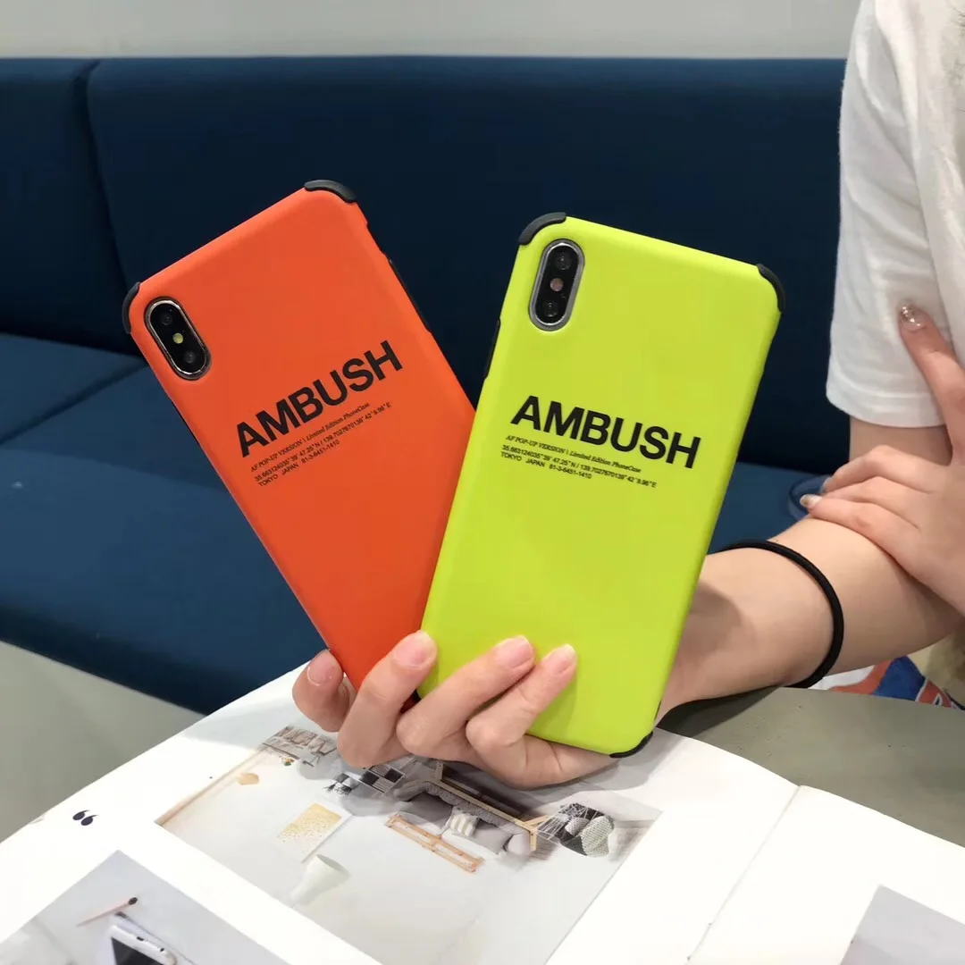 Fashion Japan street AMBUSH Soft silicon cover case for iPhone 11 Pro 7 X 7plus 6 6S plus 8 8plus XS Max Xr Shell Fundas |
