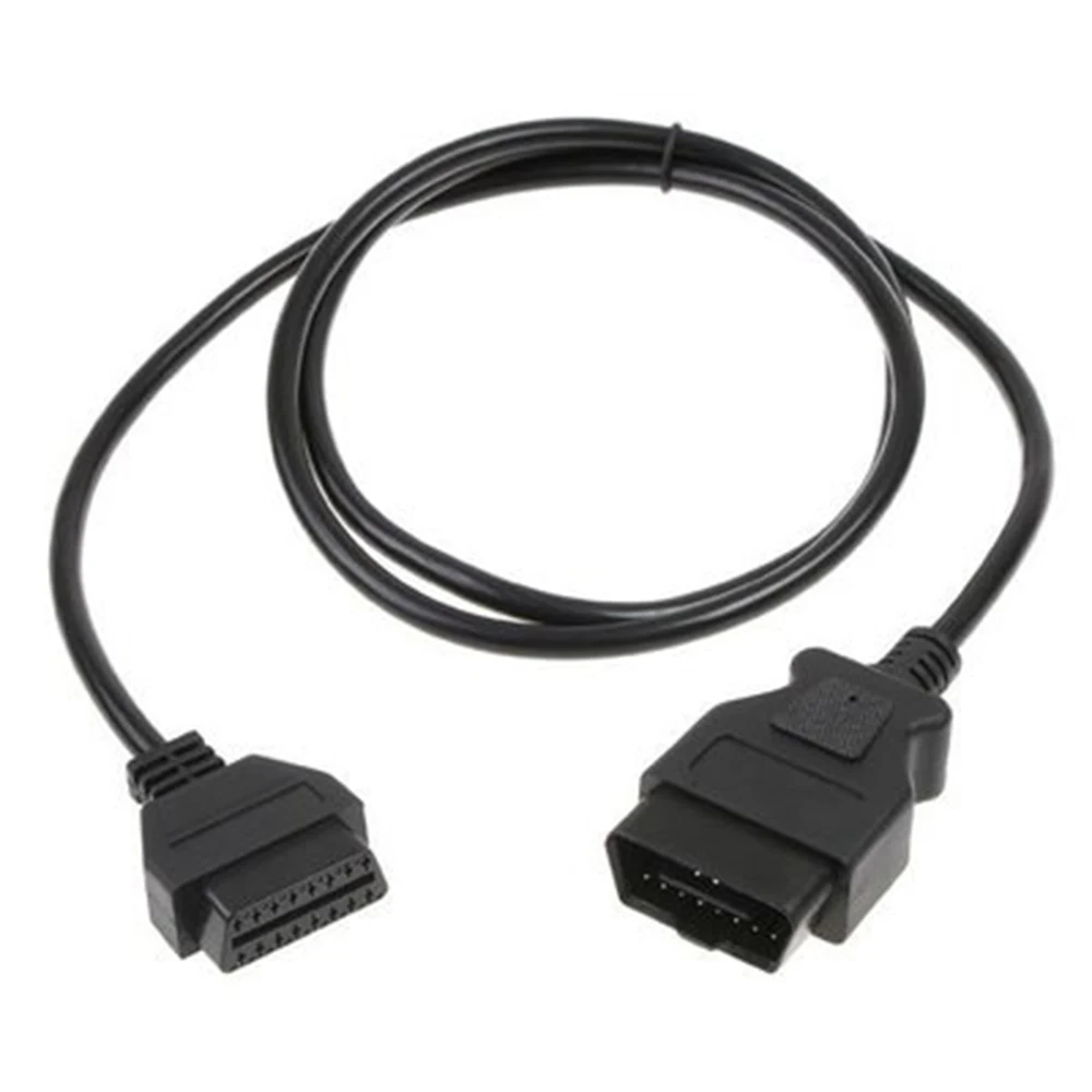 150 см 16 штырьковый штыревой разъем для автомобиля OBD2 Удлинительный кабель OBDII