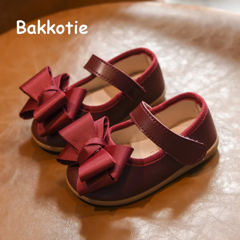 Bakkotie/2019 г. Новинка Осенняя обувь из искусственной кожи для детей модная маленьких