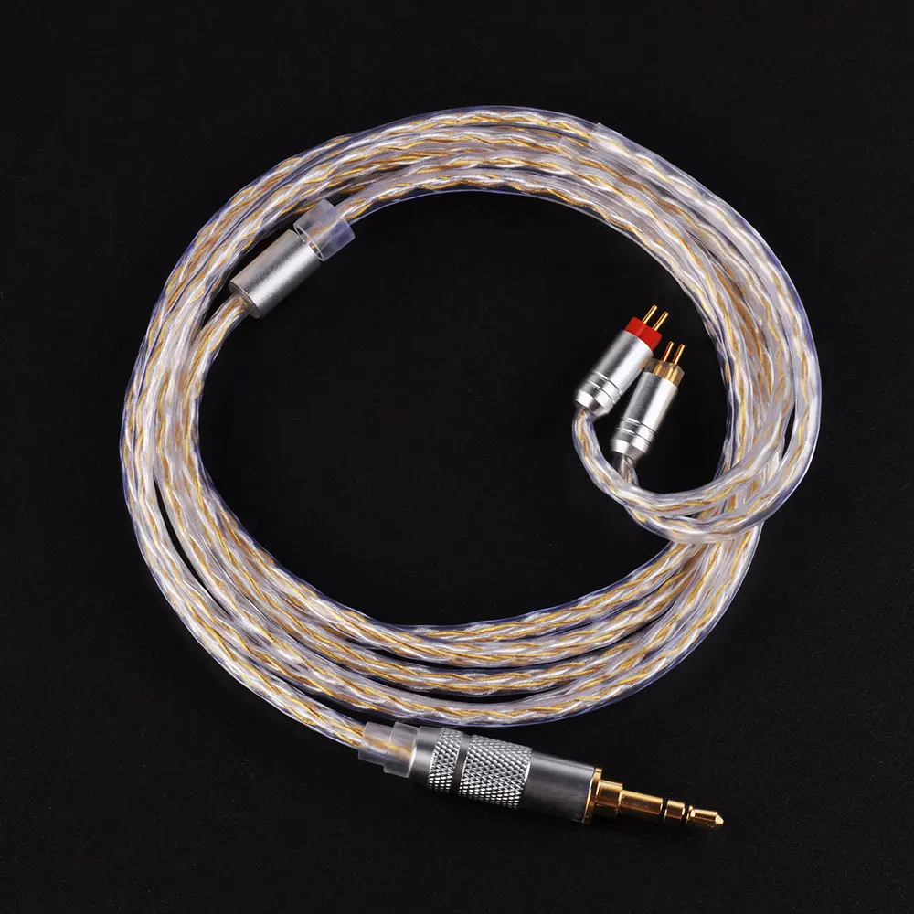 4 акций 3 5 мм 2 Баланс кабель MMCX для Shure SE215 SE535 SE846 pin плотным верхним ворсом KZ с