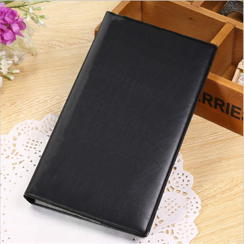 Кожаный держатель для кредитных карт с 300 визитными именами органайзер хранения