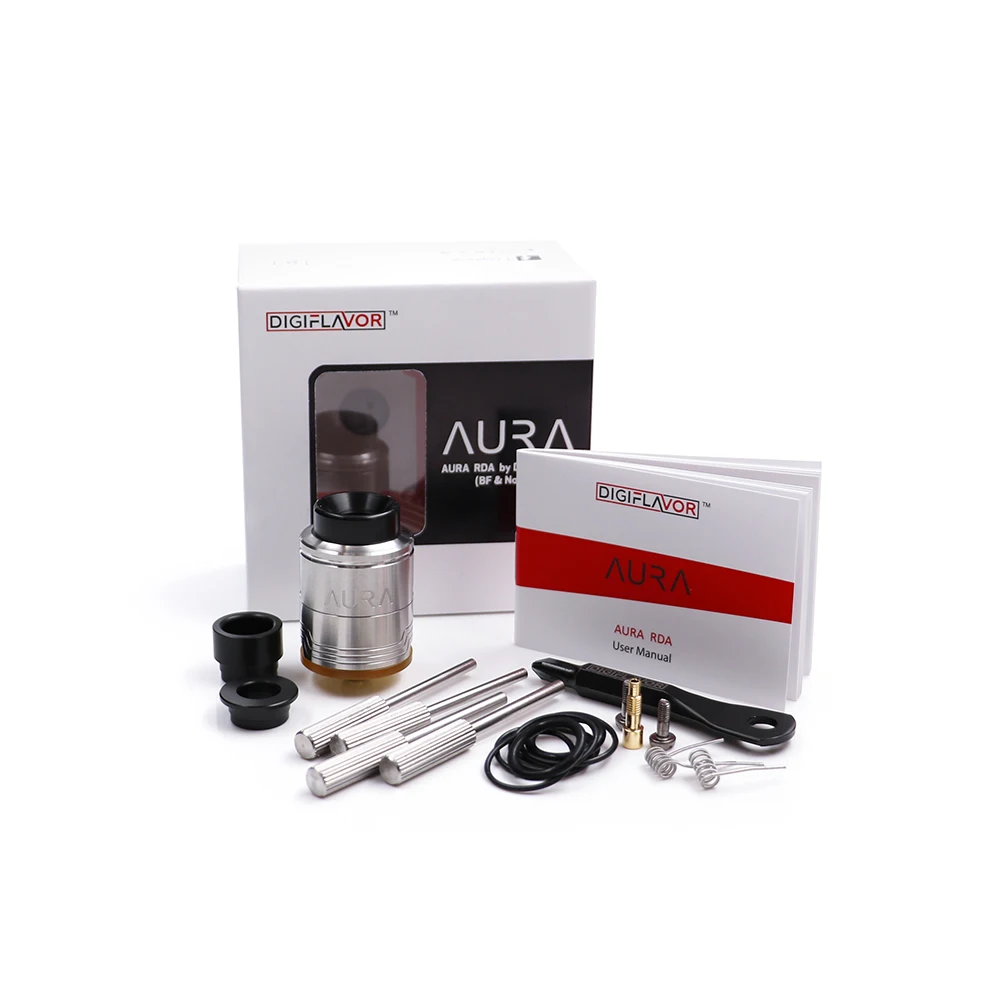 Оригинальный Digiflavor Aura бак атомайзера RDA 1 5 мл построить двухслойные Системы