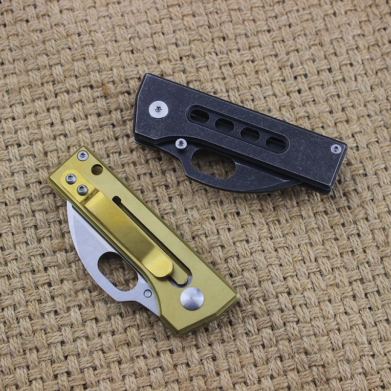 Два Цвет 5CR лезвием Выживание Ножи складной Нержавеющая сталь ручка карман Охота