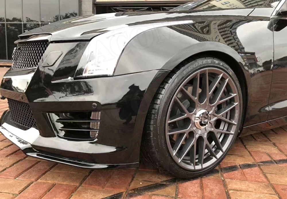 Передний бампер гоночный сетчатый грили Крышка для Cadillac ATS- ATS-V стиль автомобильный Бампер защитный комплект кузова