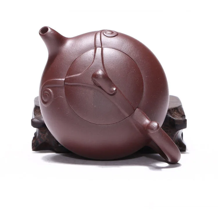 Исин Подлинная известная ручная работа фиолетовый глиняный горшок сырая руда фиолетовая грязь три линии руйи горшок чайник специальная це...