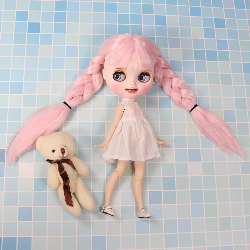 Кукла Blyth ICY DBS для серии № BL2352 розовые волосы резные губы улыбка матовое лицо