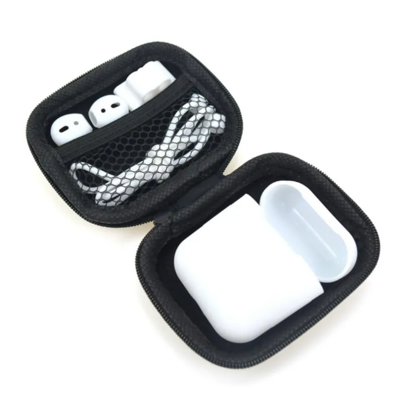Белый 5 в 1 коробка для хранения сумка для наушников для AirPods чехол наушники протектор чехол для гарнитуры для Apple AirPods чехол Аксессуары - Цвет: Белый