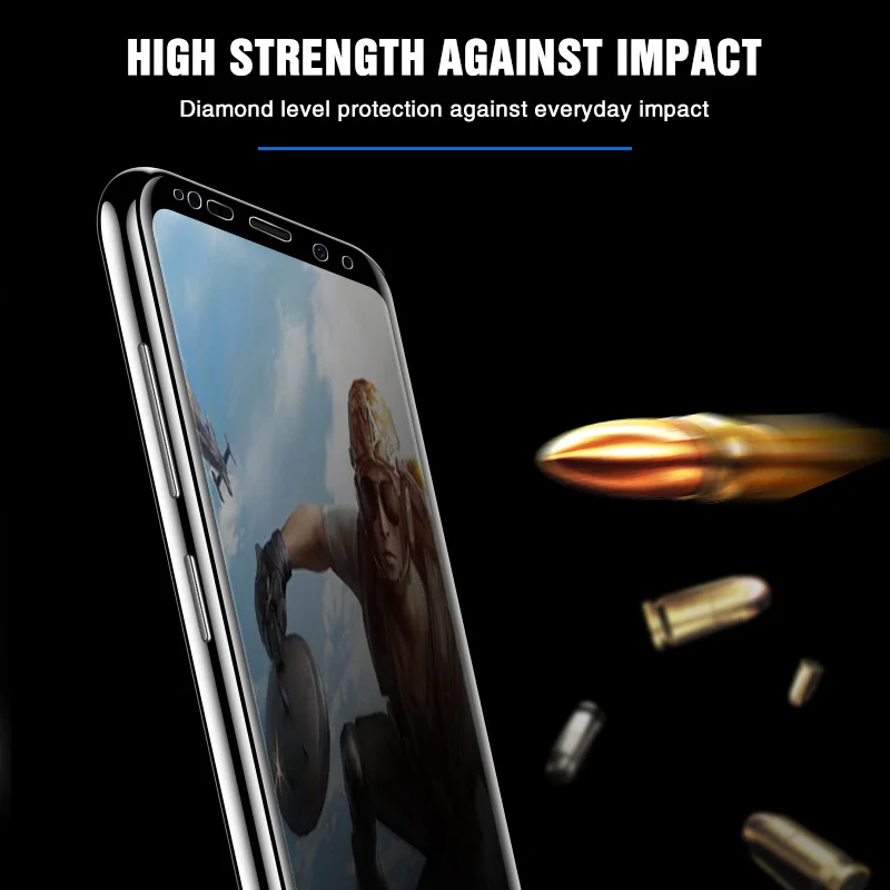 40D полное изогнутое закаленное стекло для samsung Galaxy S9 S8 Plus Note 9 8 Защита экрана S7 S6 Edge