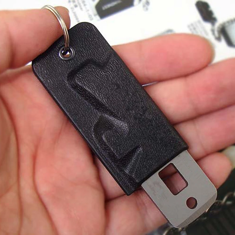 Нож для выживания R085 5 в 1 Мультитул маленький брелок ключей резак ремня