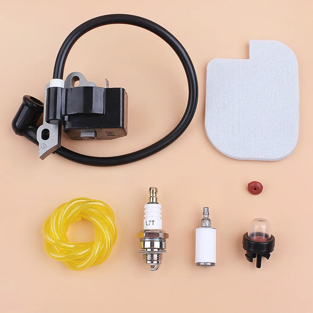 Катушка зажигания Магнитный воздушный фильтр Tune Up Kit подходит для HUSQVARNA POULAN PP3516AVX