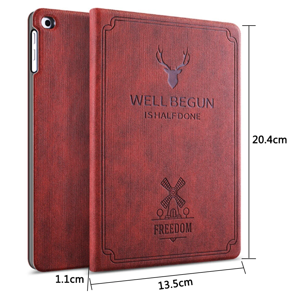 Умный защитный чехол подставка из искусственной кожи для планшета Apple iPad mini 1 2 3