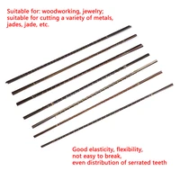 12pcs 130mm diamond wire saw blade cutter jewelry metal cutting jig blades woodworking hand craft tools scroll spiral teeth