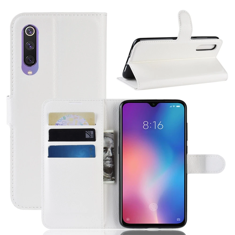 Кожаный флип чехол для Xiaomi Mi 9 SE Note Fundas кошелек телефона с подставкой и отделением