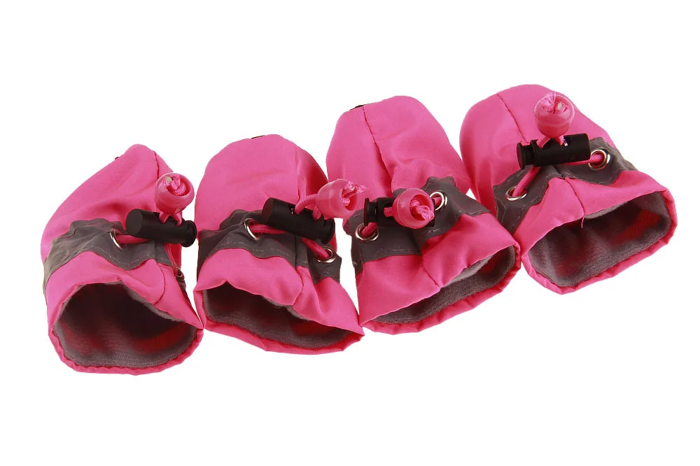 Зимние водонепроницаемые ботинки для собак Нескользящие снега и дождя толстые