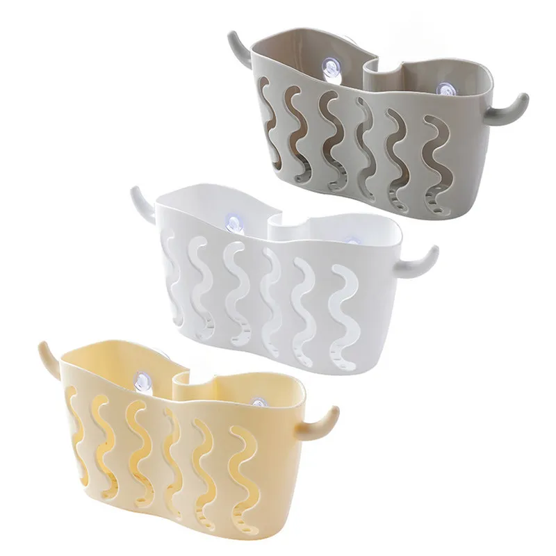 Настенный пластиковый держатель на присоске для туалетной бумаги рулонный с