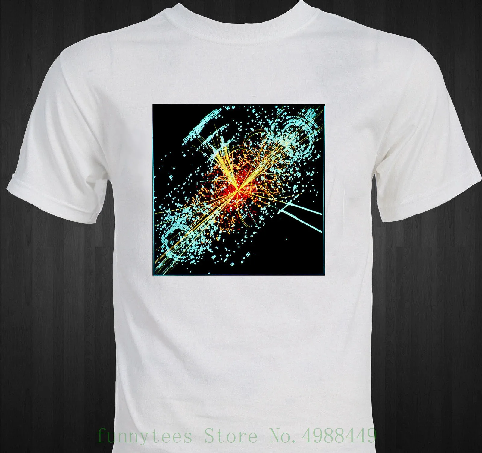 Футболка с крупным хадронным коллидером Higgs Boson научным изображением Лидер