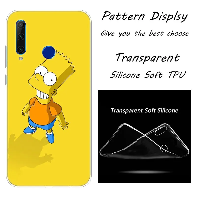 007 Модный мягкий силиконовый чехол Homer Simpson для Huawei Honor 20 20i 10 9 8 Lite 8X 8C 8A 8S 7S 7A Pro View 20 - Цвет: 007