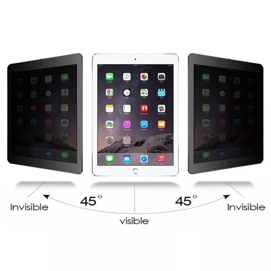 Надежное закаленное стекло для iPad 9,7 Air 3 Pro 10,5 Анти-шпион Экран Защитная крышка для iPad Air 2 Mini 5, 4, 3, 2, iPad 2/3/4