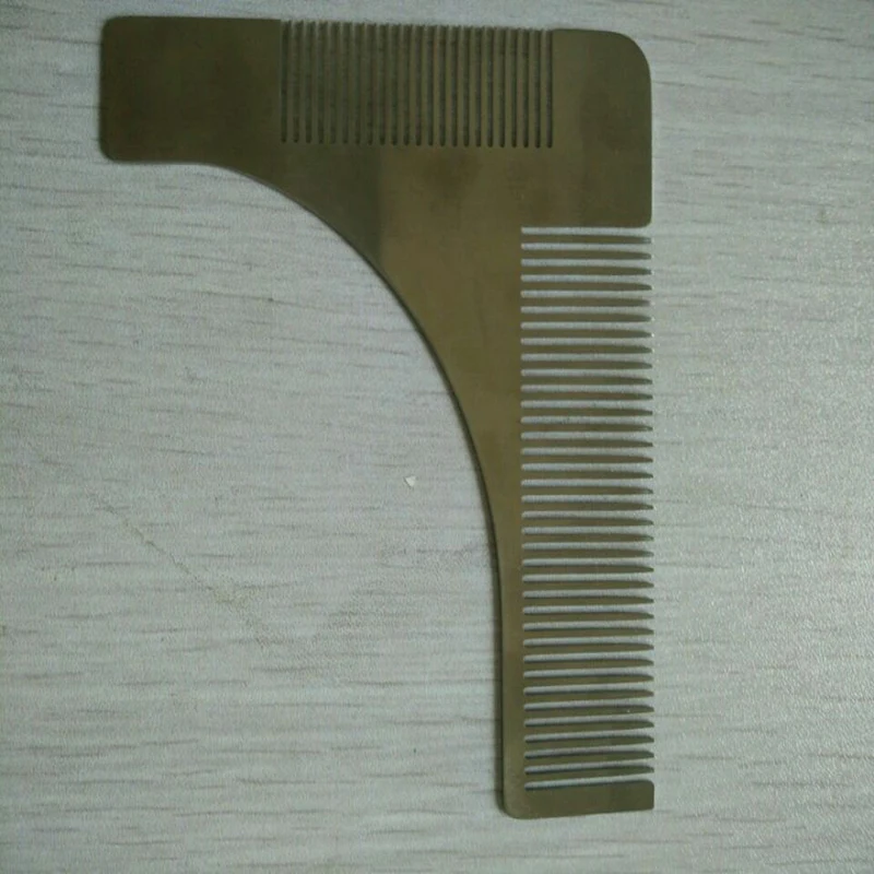 Нержавеющая сталь гребень Новых Формовочных укладки шаблон триммер для бороды