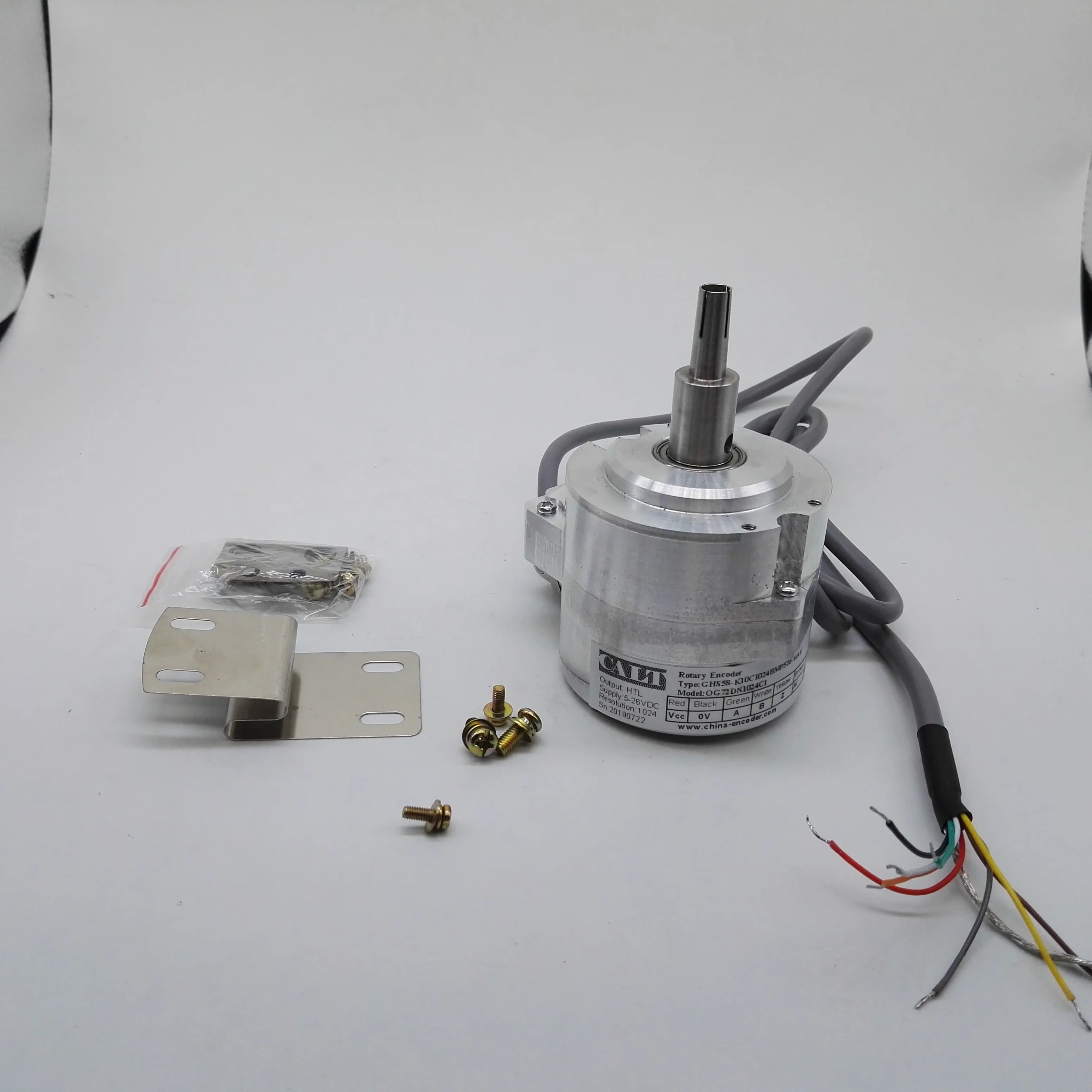 CALT сплошной вал вращающийся инкрементный энкодер GHS58-K10C1024BMP526 DC 5v замена OG72DN1024CI