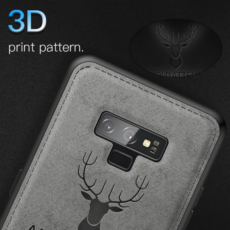 Soft Cloth Phone Case For Samsung Galaxy S9 S8 Plus Note 9 Batman 3D Pattern Silicone TPU Full Cover |